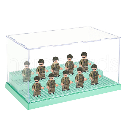 3-Tier Acrylic Minifigure Display Cases ODIS-WH0019-10B-1