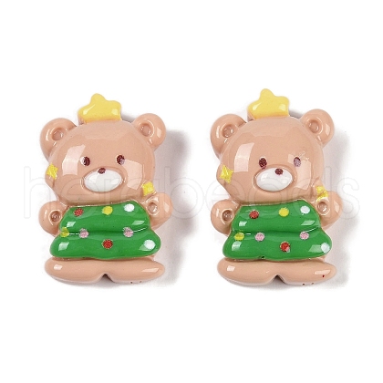 Christmas Opaque Resin Decoden Cabochons CRES-M036-12B-1