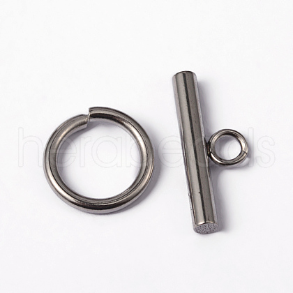 Tarnish Resistant 304 Stainless Steel Toggle Clasps X-STAS-H052-21-1