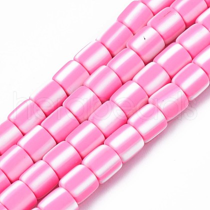 Handmade Polymer Clay Bead Strands CLAY-T020-12F-1