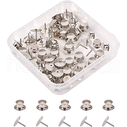 Brass Brooch Base Settings KK-BC0005-03P-1