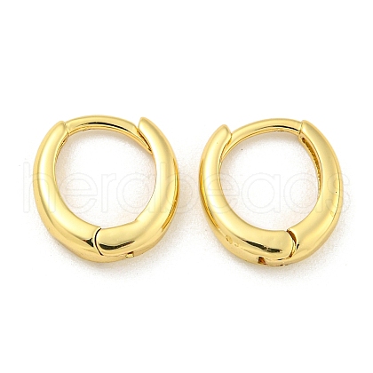 Rack Plating Brass Hoop Earrings EJEW-C102-30A-G-1