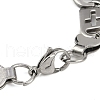 201 Stainless Steel Mariner Hollow Cross Link Chain Bracelets BJEW-B078-64P-01-3