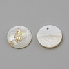 Freshwater Shell Pendants X-SHEL-Q010-002G-2