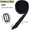 Tie a Knot Cloth Waist Belts with Buckle AJEW-WH20003-08C-2