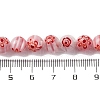 Handmade Millefiori Lampwork Beads Strands X-LAMP-G164-05C-4