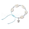 Alloy Turtle Charm Bracelets BJEW-JB11758-03-2