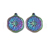 Ion Plating(IP) 304 Stainless Steel Pendants STAS-G242-19M-1