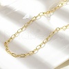 Brass Paperclip Chain Necklaces NJEW-A042-03G-1