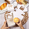 Square Paper Biscuit Boxes with Square Clear Window CON-TAC0001-12B-01-6