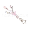 Jellyfish Glass Pendant Decorations HJEW-JM02962-01-4