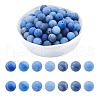 ARRICRAFT Dyed & Heated Natural Blue Aventurine Beads Strands G-AR0001-54-1