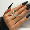 Zinc Alloy Adjustable Cuff Open Rings for Women FS-WGB1EE5-01-3