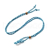 Braided Wax Rope Cord Macrame Pouch Necklace Making NJEW-J007-07-1