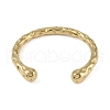 304 Stainless Steel Open Cuff Textured Bangles for Women BJEW-G706-02G-3