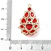 Brass Glass Pendants KK-R224-16D-G-3