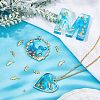 Olycraft Ocean Themed 160Pcs 8 Styles Brass/Alloy Cabochons MRMJ-OC0002-76-6