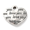 Tibetan Style Alloy Pendants PALLOY-P293-057AS-1