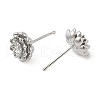 Brass Stud Earrings EJEW-Q014-32P-3
