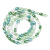 Electroplate Glass Beads Strands GLAA-P056-01A-2