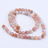 Natural Agate Beads Strands G-Q462-6mm-38-2