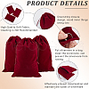 Velvet Jewelry Drawstring Pouches ABAG-WH20013-01C-6