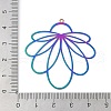 201 Stainless Steel Etched Metal Embellishments Pendants STAS-Z079-01RC-3