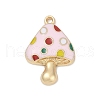 Alloy Enamel Pendants PALLOY-V003-04G-04-1