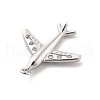 Brass Micro Pave Clear Cubic Zirconia Pendants KK-L228-45P-2