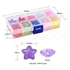 240Pcs 10 Colors Transparent Acrylic Beads MACR-YW0001-89-3