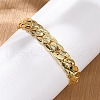 Brass Cuban Link Bracelets for Men Women BJEW-Q060-01G-2