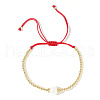 Brass Bead Large Hole Pearl Metal Spacer Bracelet RK7403-1