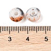 Opaque Spray Painted Glass Beads X1-GLAA-G118-01Q-3