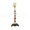 Halloween Theme Alloy Enamel Pendant Decorations HJEW-MZ00286-4