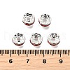 Brass Grade A Rhinestone Spacer Beads RB-A014-Z8mm-21S-4