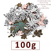 Autumn Theme Tibetan Style Alloy Pendants TIBEP-YW0002-04-2