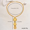 Elegant Geometric Tassel Brass Pendant Necklaces for Women's Holiday Party Accessories LR5784-3-4