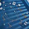 6Pcs 6 Styles Multi-Strand 304 Stainless Steel Lobster Claw Clasps FIND-AB00012-5