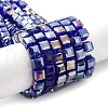 Electroplate Glass Beads Strands EGLA-D018-8x8mm-67-2