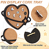 Wall Jewelry Display Cork Tray AJEW-WH0348-466C-4