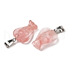 Cherry Quartz Glass Pendants G-B127-10P-15-3