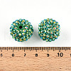 Chunky Resin Rhinestone Bubblegum Ball Beads RESI-S256-20mm-SAB13-3