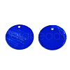 Spray Painted Capiz Shell Pendants SSHEL-T007-02A-2