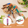 20Pcs 10 Styles Transparent Resin & Walnut Wood Big Pendants RESI-TA0001-59-5