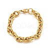 304 Stainless Steel Cable Chain Bracelets for Women BJEW-Q050-01C-G-1