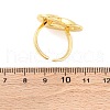 Brass Cuff Rings for Women RJEW-U047-35G-5