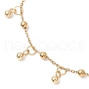304 Stainless Steel Satellite Chains Anklets AJEW-AN00690-3