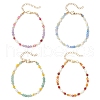 Natural Mixed Gemstone Beaded Bracelets BJEW-JB11763-2