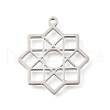 304 Stainless Steel Pendants STAS-S176-19P-1