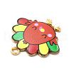 Cute Printed Alloy Pendants ENAM-L040-002B-05-3